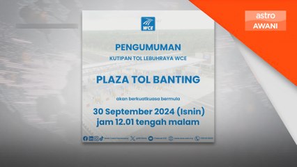 Kutipan tol mula dikenakan bagi jajaran Seksyen 1