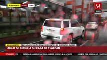 AMLO abandona Palacio Nacional y se dirige a su casa de Tlalpan