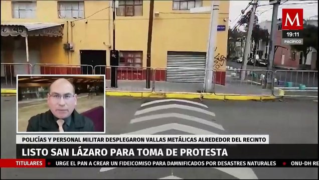 Todo listo en el Palacio de San Lázaro para toma de protesta de Claudia Sheinbaum