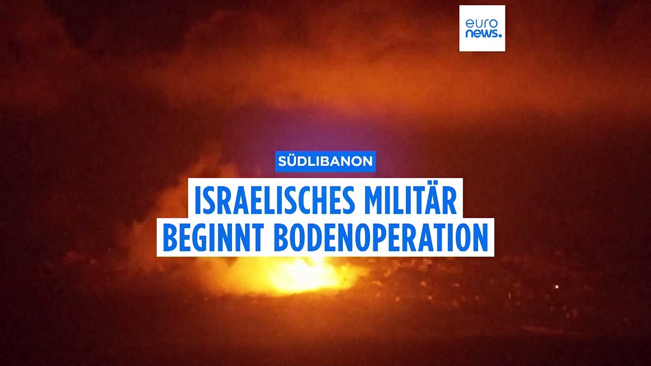 Südlibanon: Israelisches Militär beginnt Bodenoperation