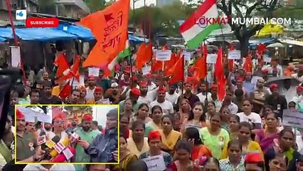 पाणी, रस्ते, अनधिकृत फेरीवाले समस्यांविरोधात पालिकेवर मोर्चा