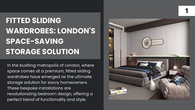 Fitted Sliding Wardrobes London's Space-Saving Storage Solution