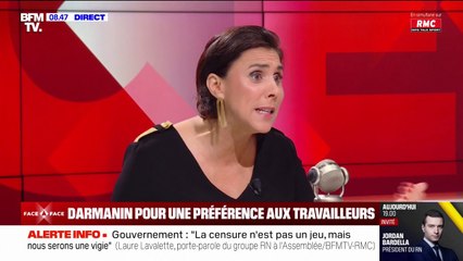 "La seule discrimination que nous faisons au RN, c'est celle de la nationalité française", assure Laure Lavalette