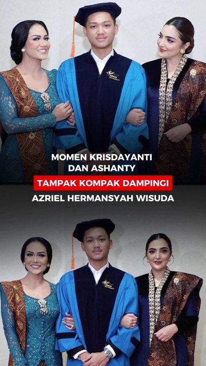 Momen Krisdayanti & Ashanty Tampak Kompak Dampingi Azriel Hermansyah Wisuda