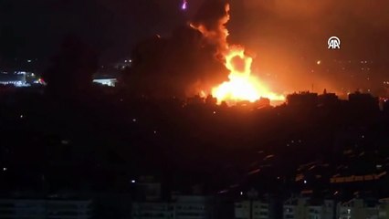 İsrail'den Beyrut'a yoğun bombardıman