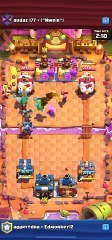 Clash Royale: 4/10 gameplay (teamwork great defend)