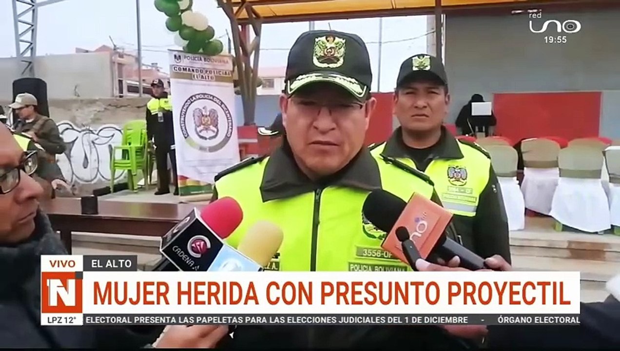 Mujer herida por proyectil