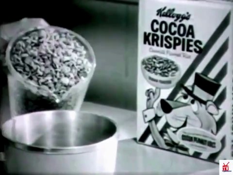 1960s Cocoa Krispies cereal peanut LOGS TV commercial - MIDNIGHT RAID