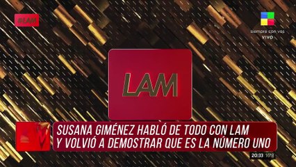 SUSANA GIMÉNEZ FELIZ por su vuelta a la tele