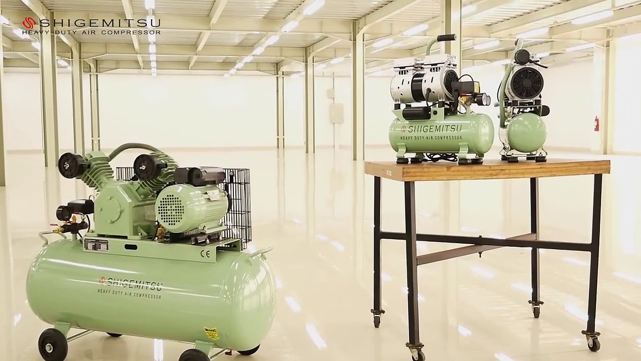 REVIEW HEAVY DUTY AIR COMPRESSOR OIL FREE - SHIGEMITSU HV-0.22 3HP WB550