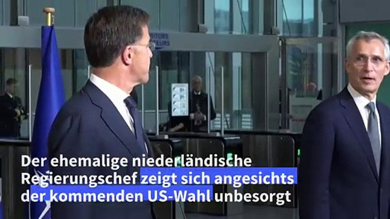 Neuer Nato-Generalsekretär Rutte unbesorgt wegen US-Wahl