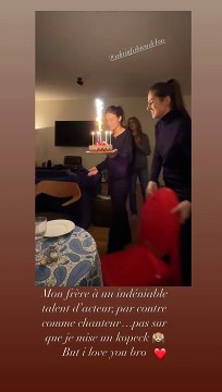 Alain-Fabien Delon chante pour l'anniversaire de son grand frère Anthony