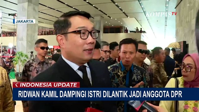 Dilantik Jadi Anggota DPR RI Periode 2024-2029, Atalia Praratya Ditemani Ridwan Kamil