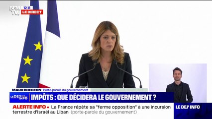 Maud Bregeon, porte-parole du gouvernement: "La justice fiscale, ce n'est pas un gros mot"
