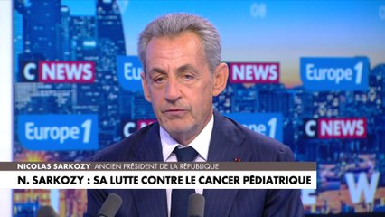 «L'injustice a un nom : c'est le cancer des enfants», s'est ému Nicolas Sarkozy