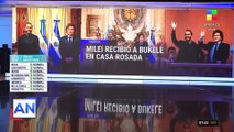 Milei recibió a Nayib Bukele en la Casa Rosada