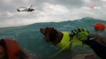 Ouragan Hélène : un homme et son chien prisonniers de leur petit bateau qui coule au milieu de l'océan