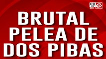 Cómo en la UFC: dos pibas se pelean mientras todos miran y registran la situación