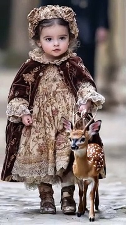 Cute Kids and Animals Walk the Runway   baby fashion # animals