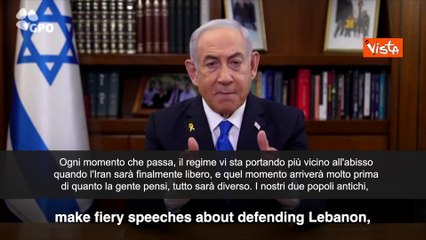 Descargar video: Il messaggio di Netanyahu agli iraniani: 