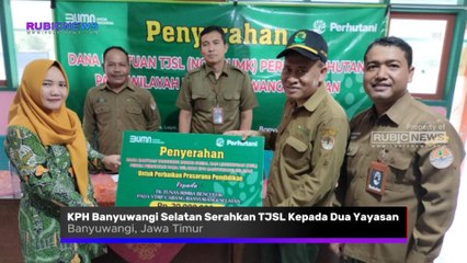 Perhutani KPH Banyuwangi Selatan Serahkan TJSL Kepada Dua Yayasan Sebesar Rp 40 Juta, Ini Pesan Administratur KPH Banyuwangi Selatan Wahyu Dwi Hadmojo