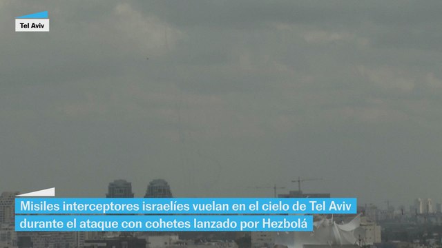 Las imágenes de los cohetes que Hezbolá ha lanzado a Israel
