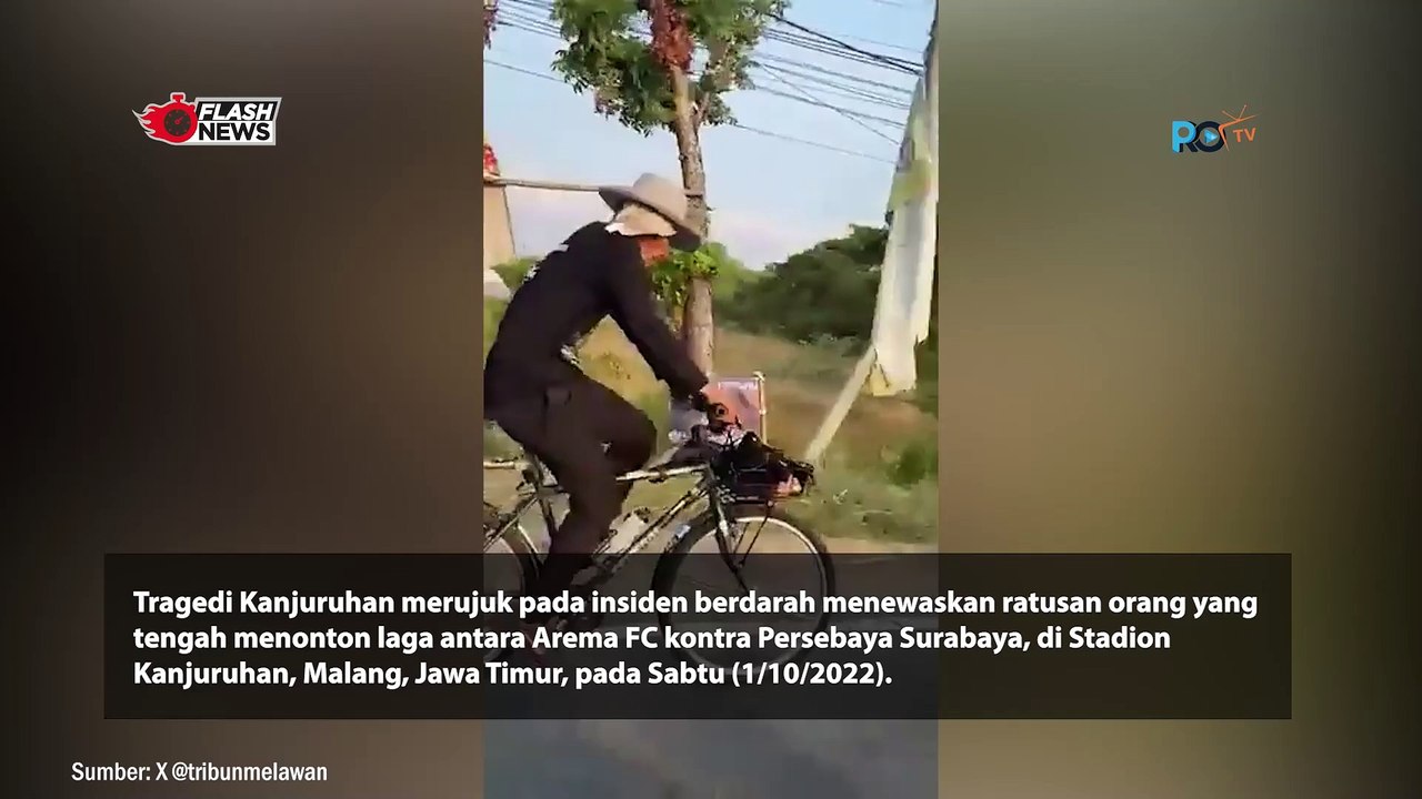 Pak Midun Gowes Malang-Jakarta Demi Kawal Tragedi Kajuruhan