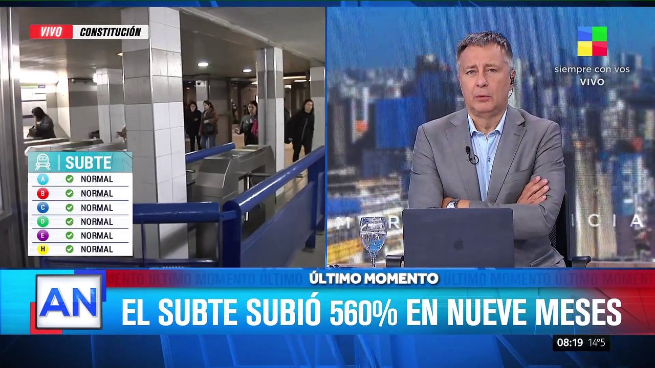 ECONOMÍA: desde hoy, sube el subte a $757