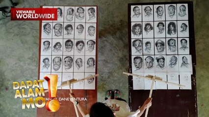 Binata, kayang gumuhit ng 50 portraits ng sabay-sabay?! | Dapat Alam Mo!