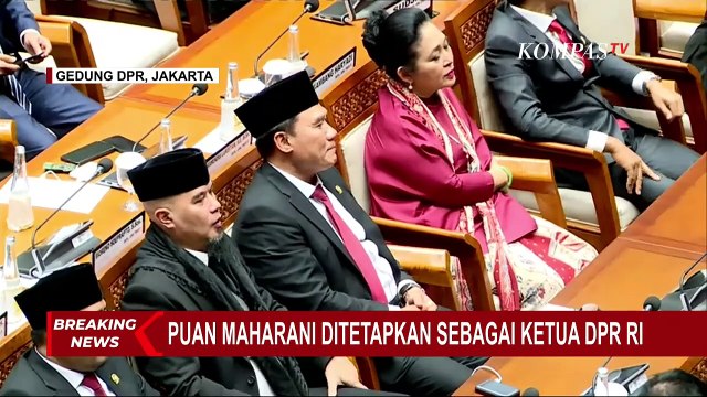 Detik-Detik Puan Maharani Ditetapkan Kembali jadi Ketua DPR Periode 2024-2029
