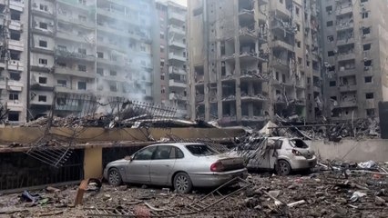 Barrios enteros destrozados tras los bombardeos de Israel en Beirut