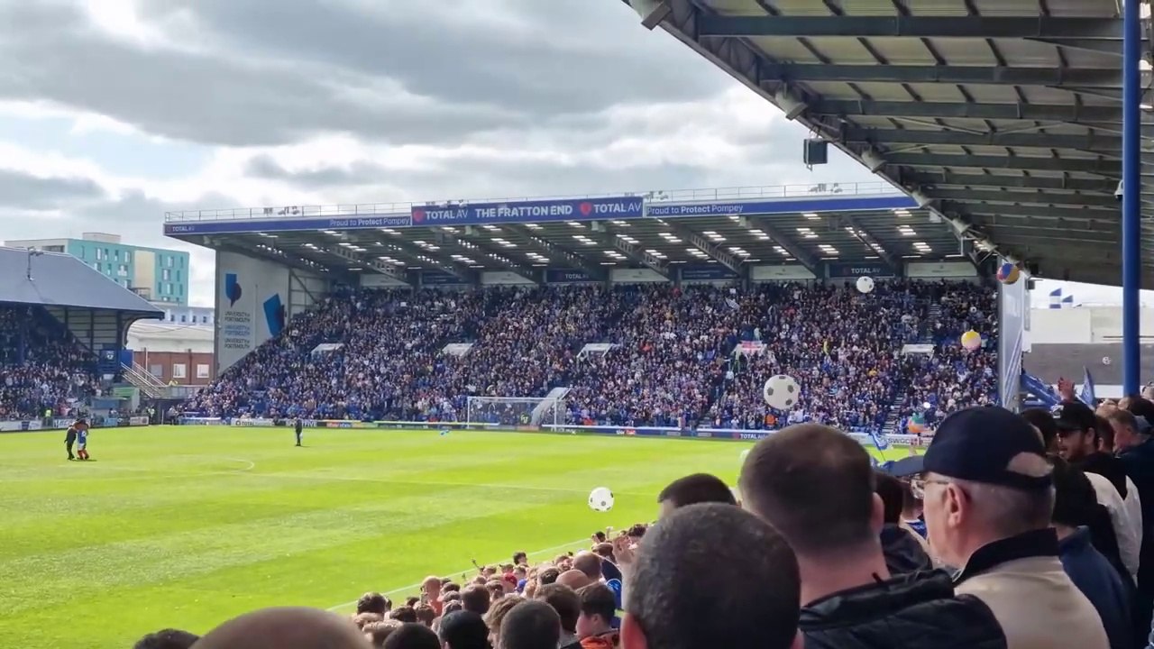 Portsmouth FC - Pompey's promotion party - lifting the League One Trophy - 20 April 2024 #sports