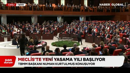 Meclis Başkanı Kurtulmuş, yeni yasama yılının açılışında konuştu: "Türkiye de gözü dönmüş İsrail'in hedefinde"