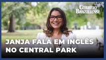 Janja fala inglês em vídeo no Central Park