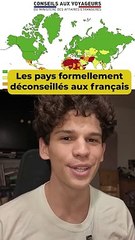 Les pays formellement déconseillés aux français  #tourisme #voyage #geopolitique