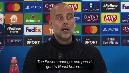 Guardiola stunned by Weiss' Gaudi comparison