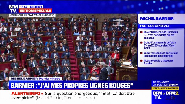 J'ai mes propres lignes rouges : pour Michel Barnier, il n'y aura aucune remise en cause des libertés comme l'IVG, le mariage pour tous ou encore la PMA