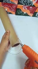 DIY Vase using Cardboard Rol নান্দনিক ফুলদানি #diy #craft #bestoutofwaste #art