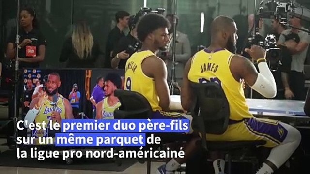 NBA: De la joie pure , savoure LeBron James, qui accueille son fils Bronny chez les Lakers