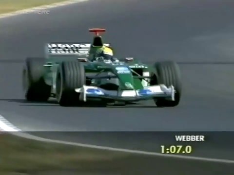 F1 – Mark Webber (Jaguar Cosworth V10) lap in qualifying – Hungary 2003
