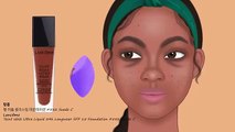 ASMR _ BLACK BEAUTY MAKEUP ANIMATION _ MAKEUP FOR DARK SKIN