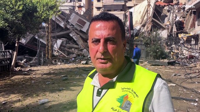 دمار واسع غير مسبوق بالضاحية الجنوبية لبيروت جراء القصف الإسرائيلي العنيف