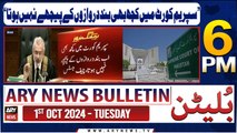 ARY News 6 PM Bulletin | 1st Oct 2024 | CJP Qazi Faez Isa's Huge Statement