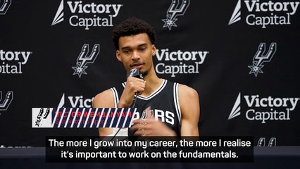 Wembanyama focused on fundamentals ahead of sophomore season