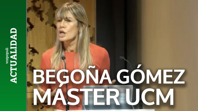 Begoña Gómez inaugura un acto del máster en captación de fondos de la Complutense de Madrid