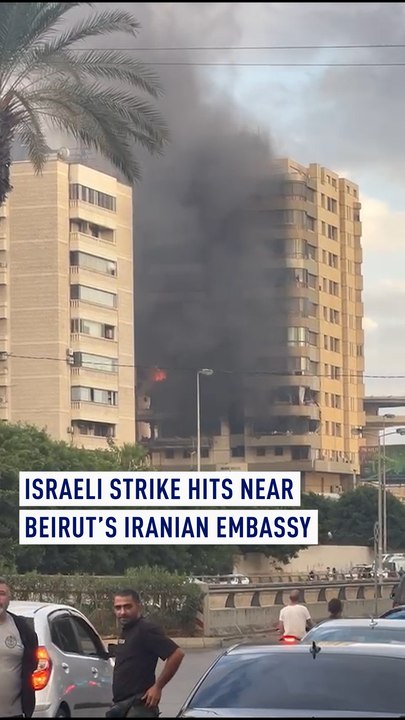 Israeli strike hits near Beirut’s Iranian embassy