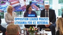 Tsikhanouskaya praises Lithuania's bid to prosecute Lukashenko at ICC