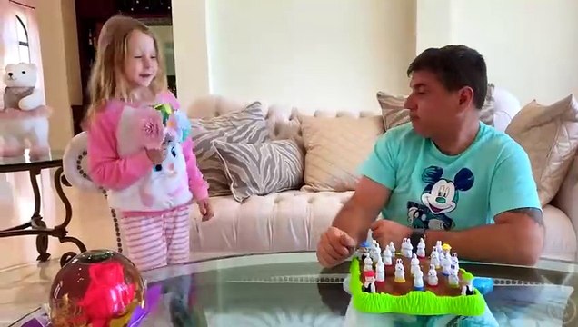 Настя и папа превратились в принцесс