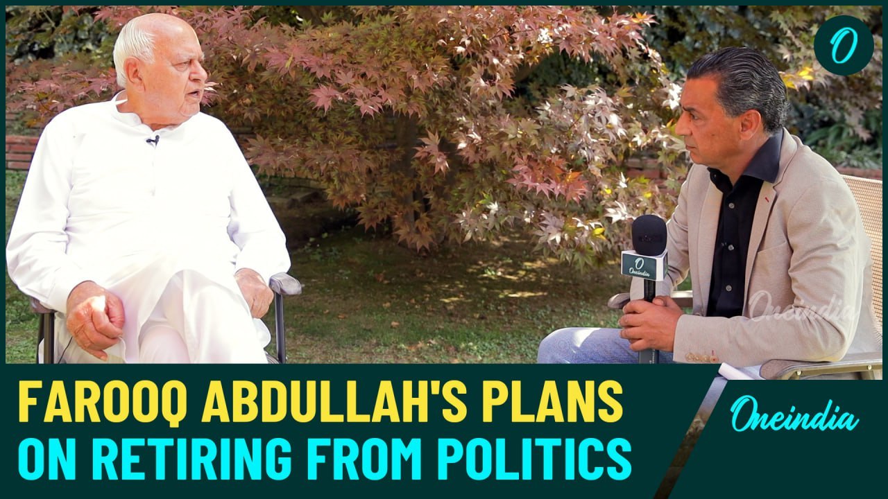 NC's Farooq Abdullah Reflects on a Turbulent Political Journey:Is Retirement on the Horizon?Oneindia