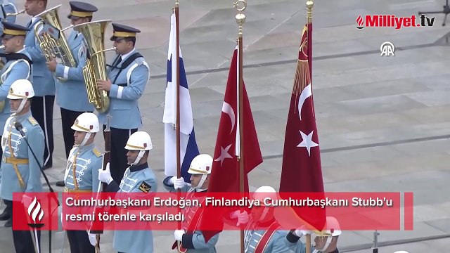 Finlandiya Cumhurbaşkanı Ankara'da! Erdoğan resmi törenle karşıladı